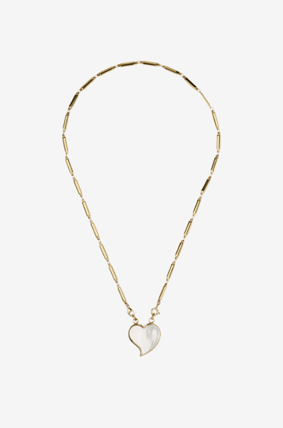 GAS BIJOUX Goldene Halskette mit Perlmutt Mirage Cœur Petit Modèle Damen GOLDEN 1