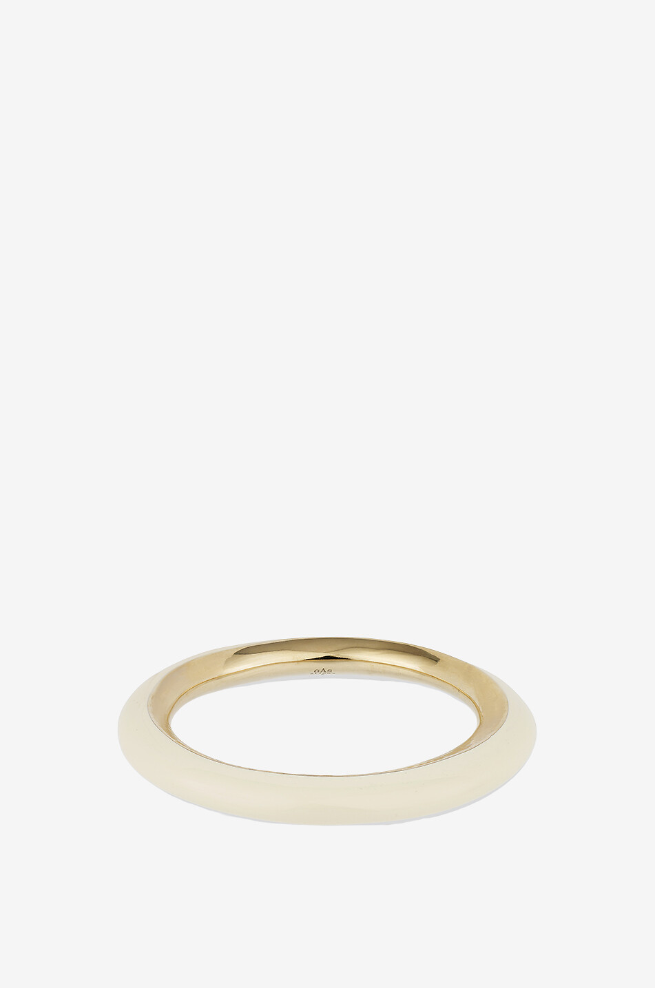 GAS BIJOUX Armreif aus goldenem Metall und Acetat Selva Damen CREMEFARBEN 1
