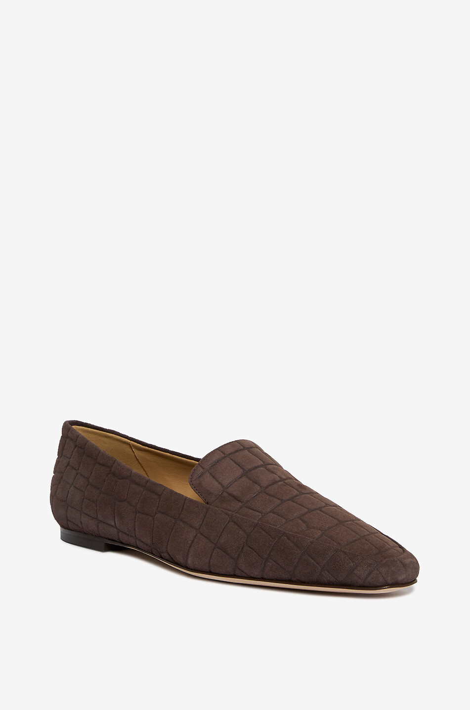 ARTEANA Flache Mokassins aus Veloursleder mit Tiermuster Verona Damen DUNKELBRAUN 1