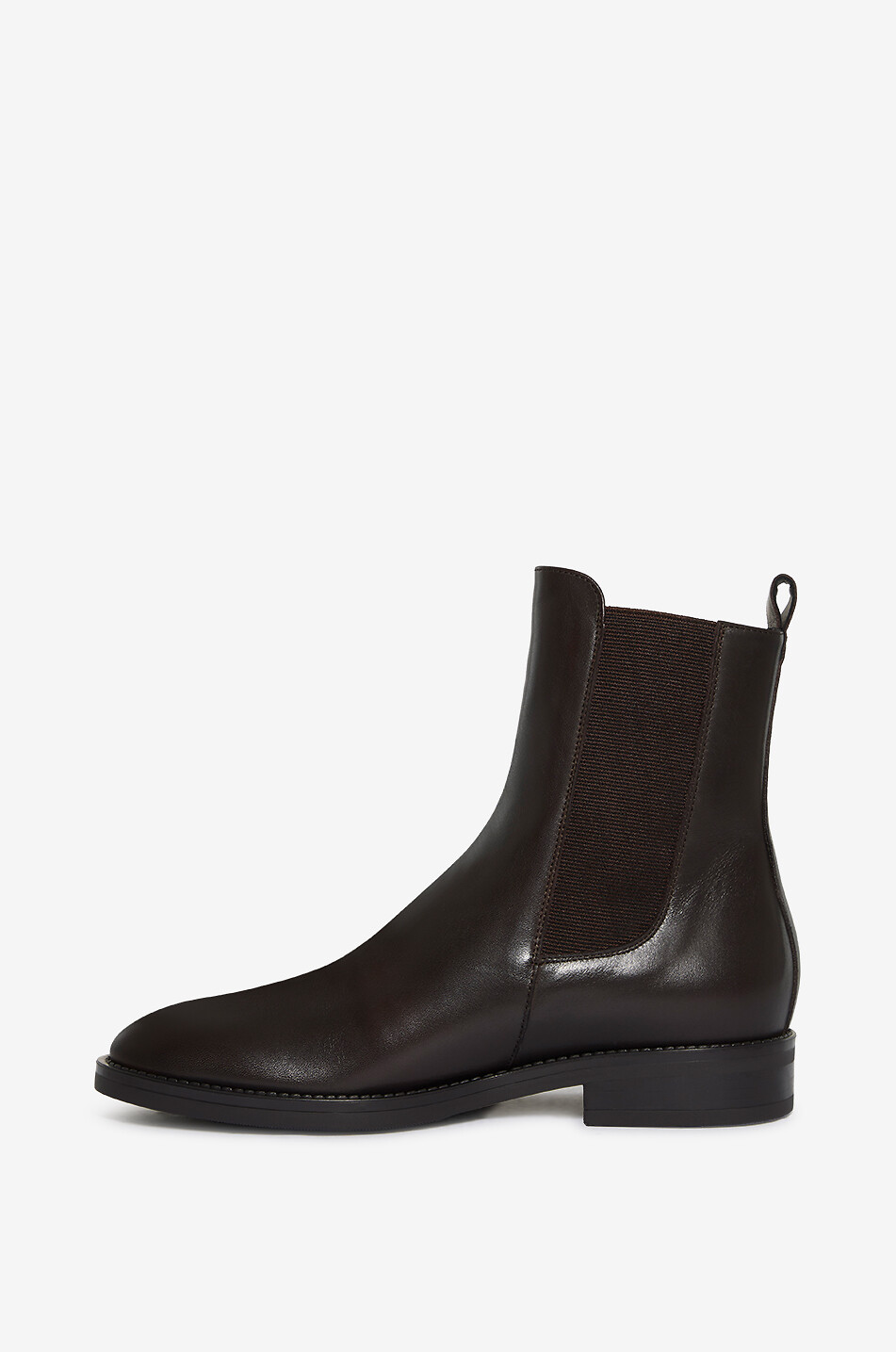 BONGÉNIE Bottines chelsea en cuir de veau lisse Alice Savana Femme MARRON FONCÉ 3