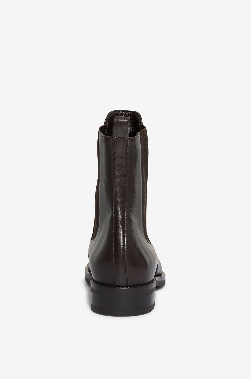 BONGÉNIE Bottines chelsea en cuir de veau lisse Alice Savana Femme MARRON FONCÉ 4