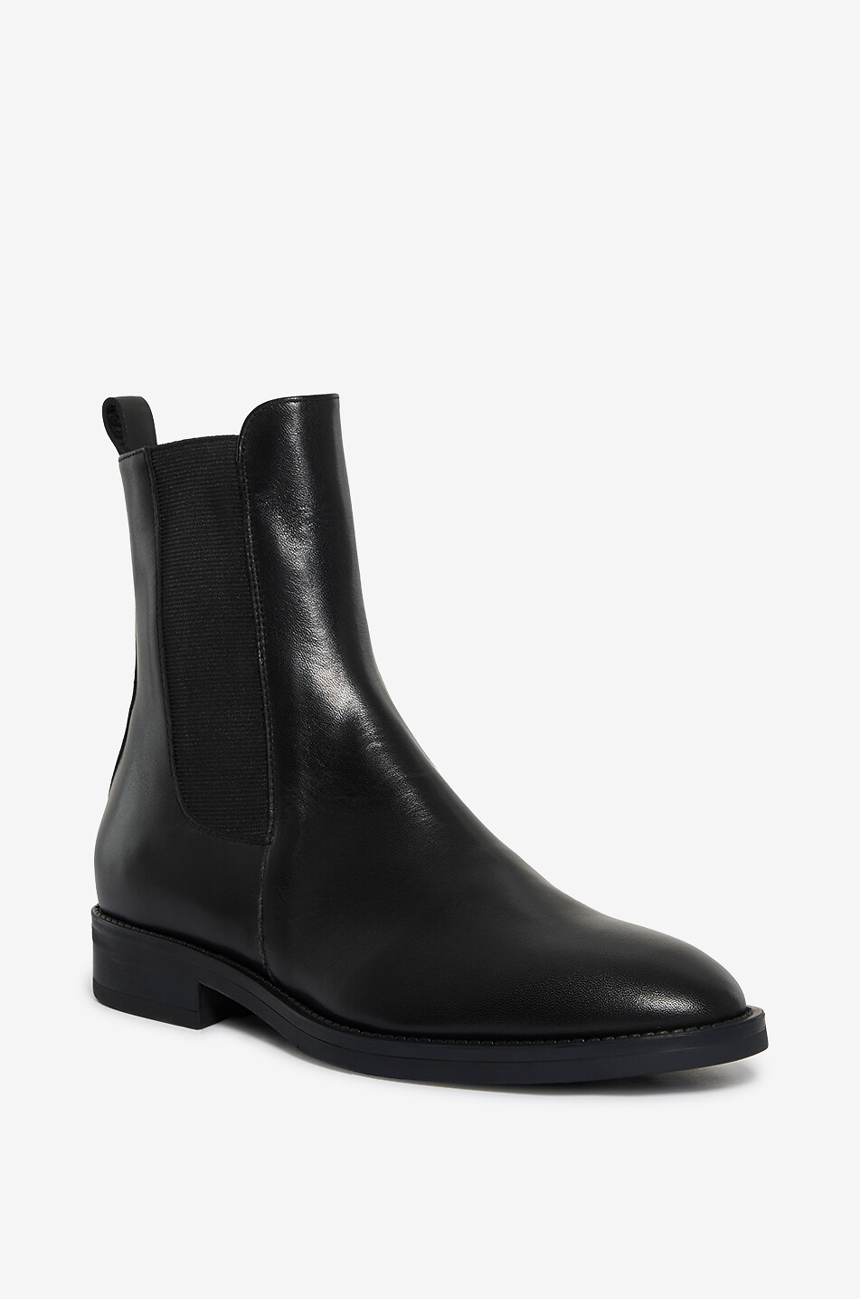Bottines chelsea plates en cuir de veau Alice Savana