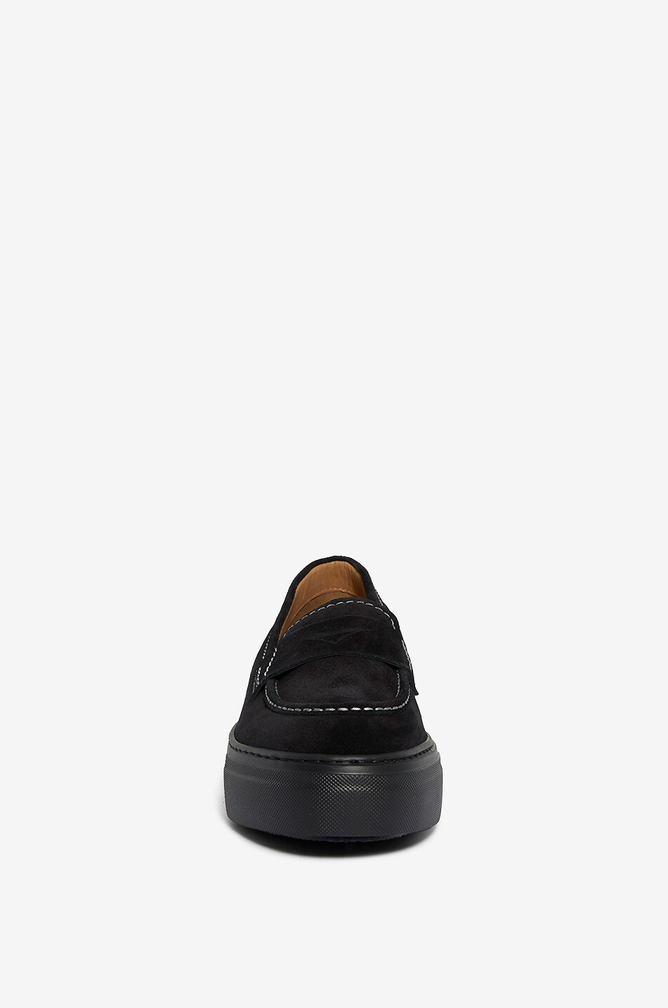 FRATELLI ROSSETTI Suede platform loafers Women BLACK 2