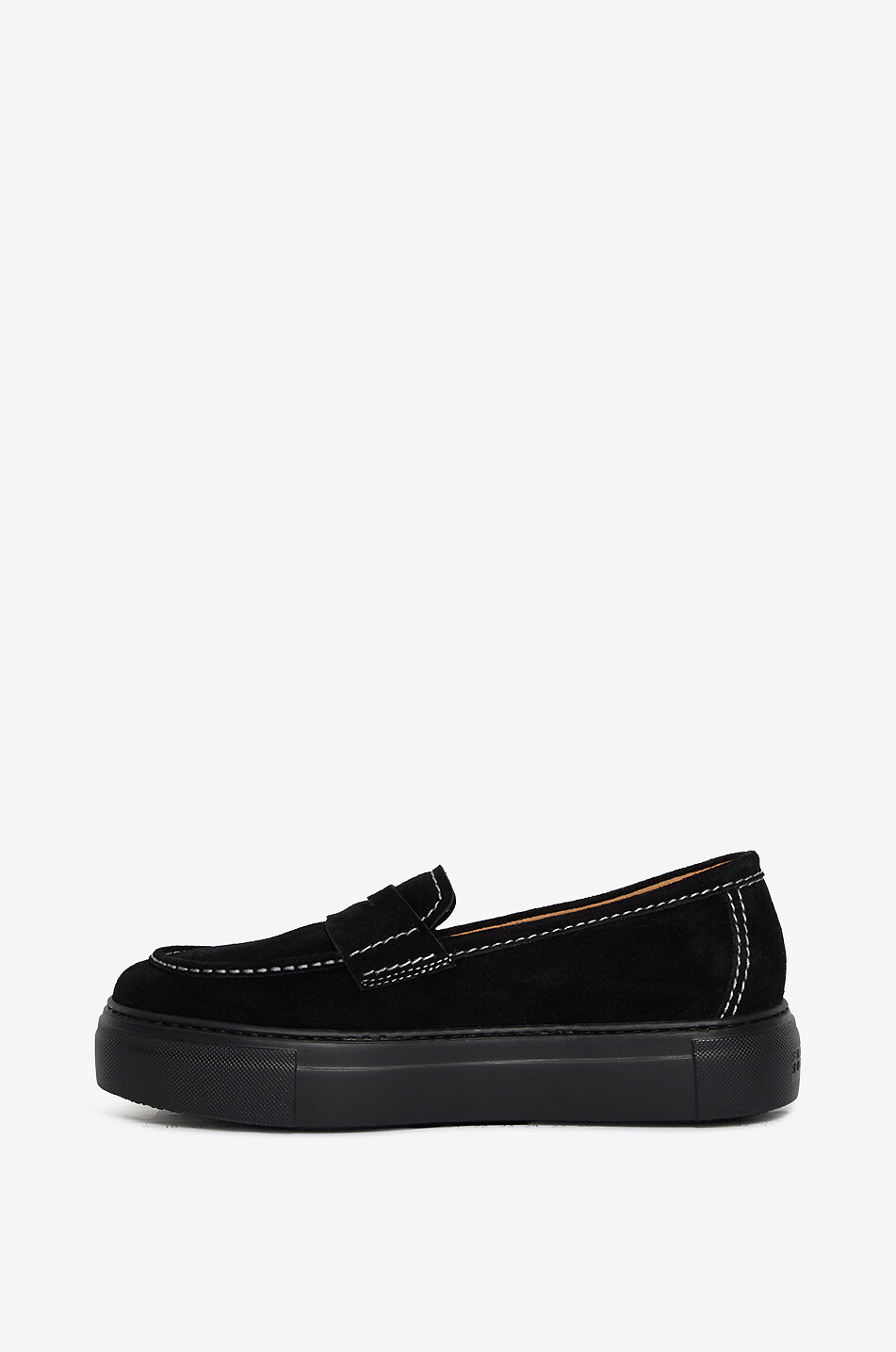 FRATELLI ROSSETTI Suede platform loafers Women BLACK 3
