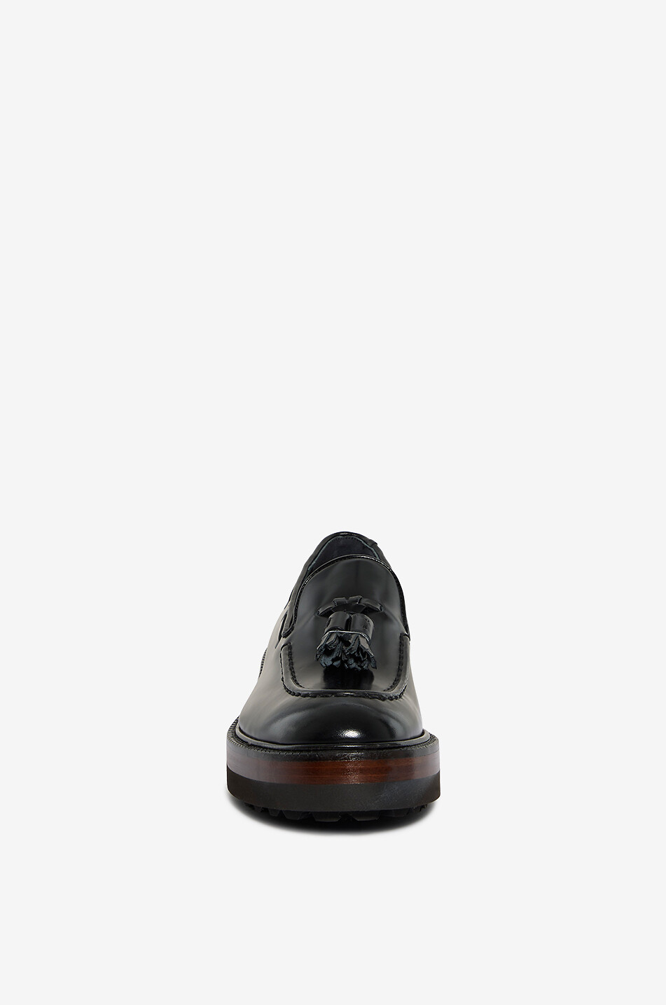 FRATELLI ROSSETTI Brera patent leather tassel loafers Women BLACK 2