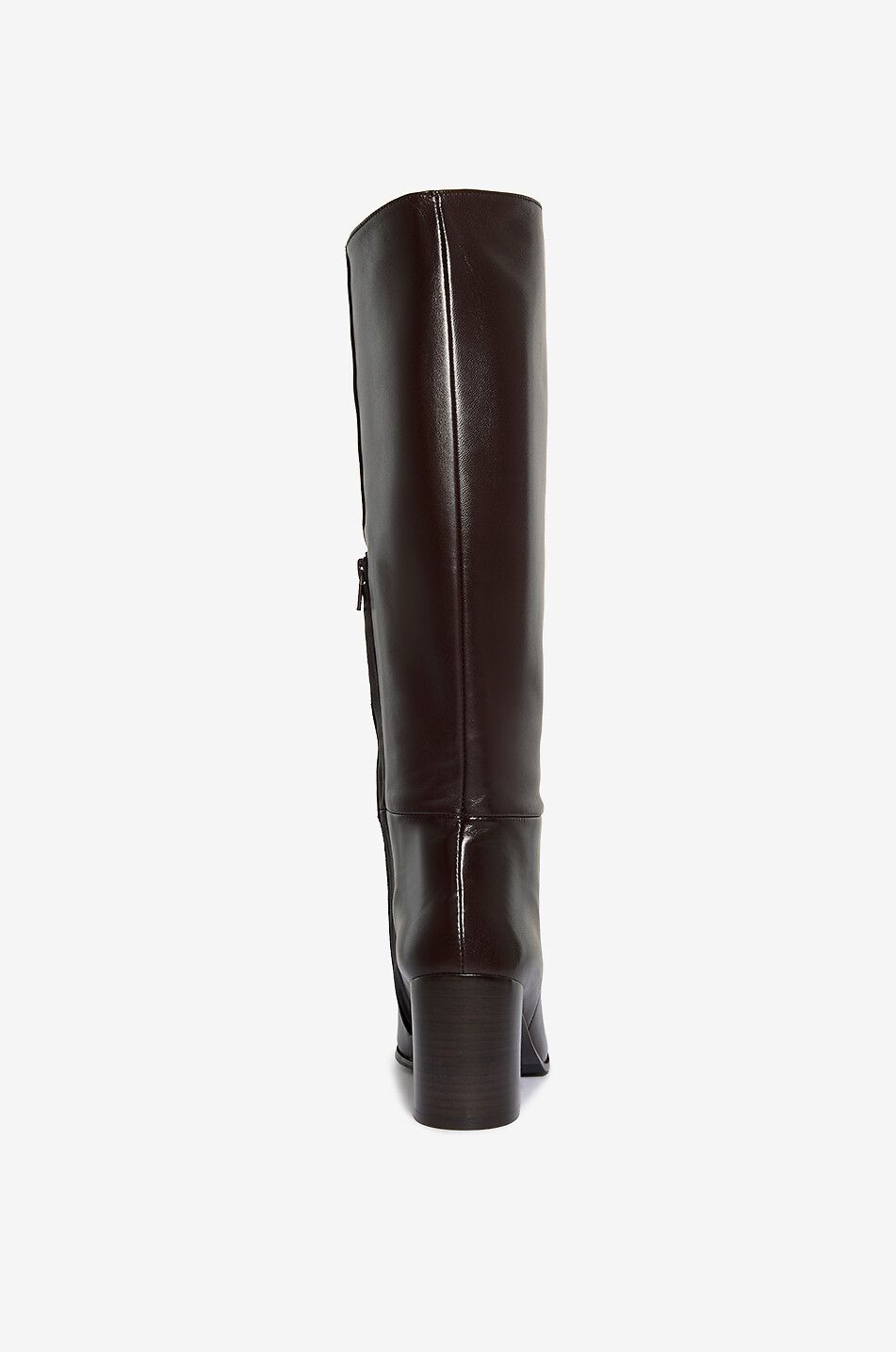 GUGLIELMO ROTTA Bottes à talon carré en cuir nappa Maxim Femme MARRON FONCÉ 4