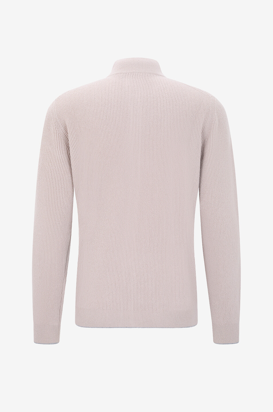 FEDELI Ribbed cashmere roll-neck cardigan Men BROWN 2
