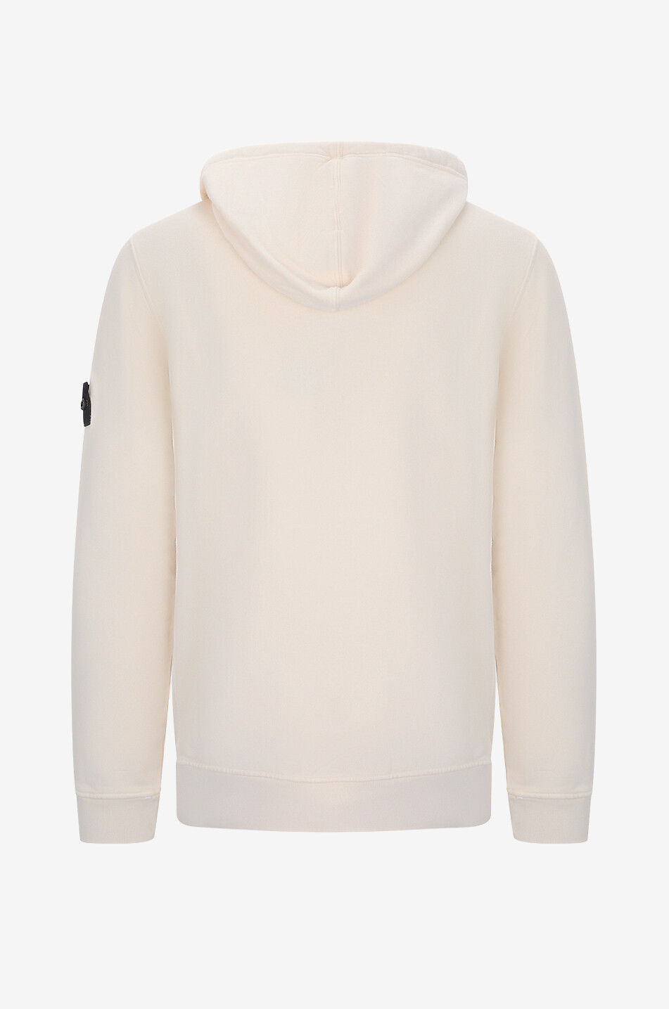 STONE ISLAND Sweat-shirt zippé à capuche 6100067 Brushed Organic Cotton Fleece Homme BLANC CASSE 2