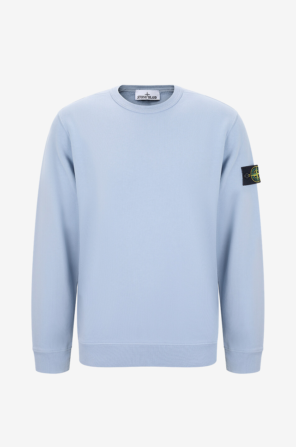 STONE ISLAND Sweat-shirt à col rond 6100049 Brushed Organic Cotton Fleece Homme GRIS 1