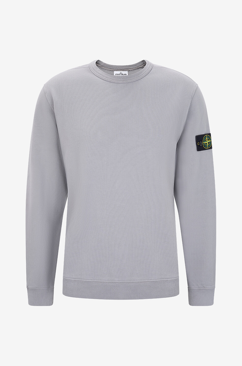 STONE ISLAND Sweat-shirt à col rond 6100049 Brushed Organic Cotton Fleece Homme GRIS FONCÉ 1