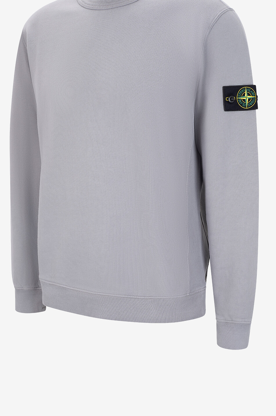 STONE ISLAND Sweat-shirt à col rond 6100049 Brushed Organic Cotton Fleece Homme GRIS FONCÉ 3