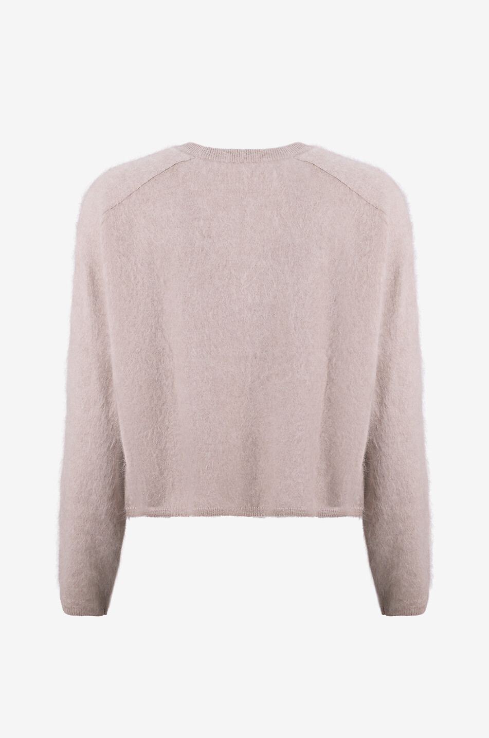 LISA YANG Pull à col rond en cachemire brossé Lexia Femme Beige clair 2
