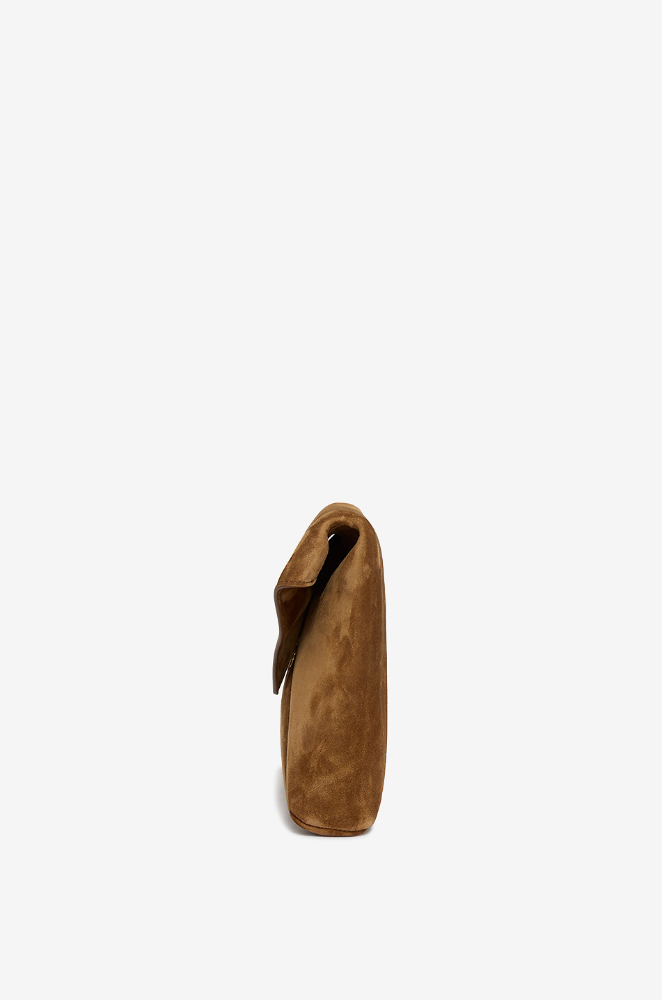 SAINT LAURENT PARIS Pochette enveloppe en daim Cassandre Femme COGNAC 4