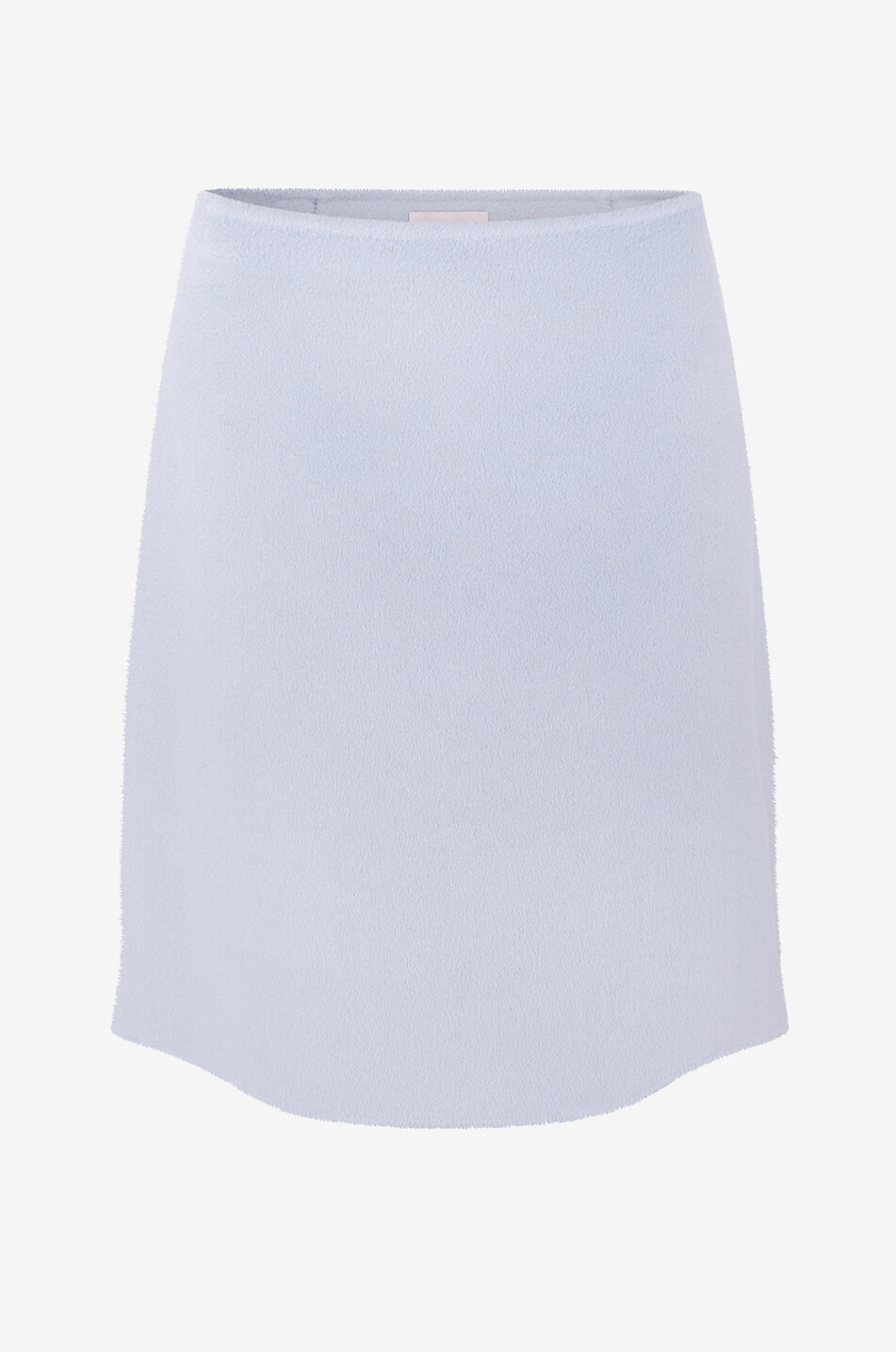 HEMISPHERE Mini-jupe trapèze en flanelle de laine Femme BLEU CLAIR 1