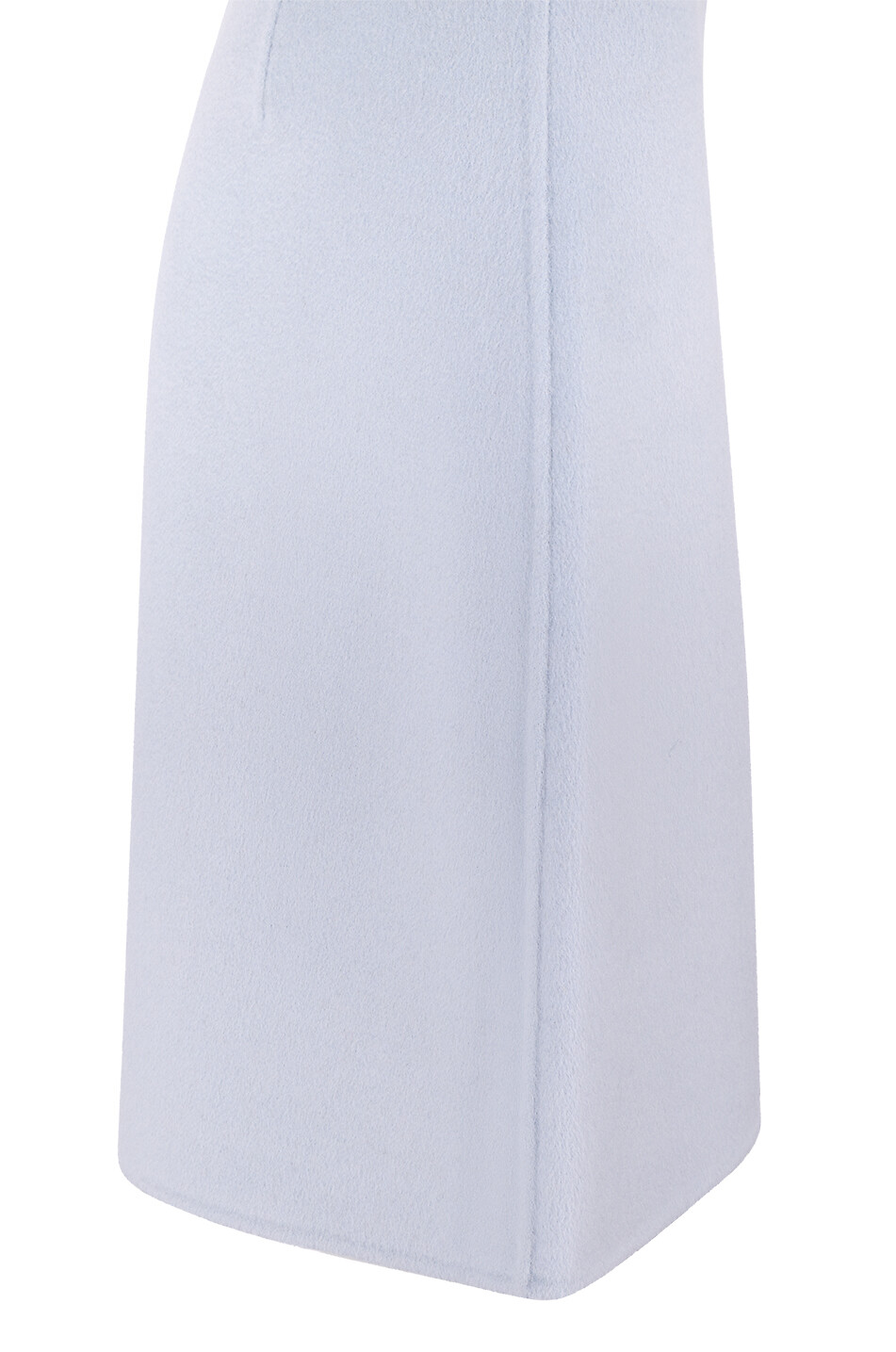HEMISPHERE Mini-jupe trapèze en flanelle de laine Femme BLEU CLAIR 3