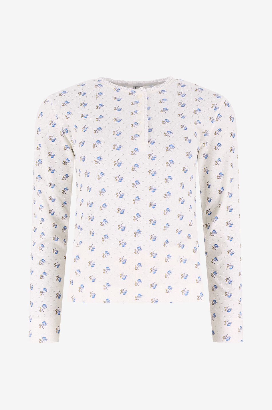 Ensemble de pyjama en jersey ajouré imprimé prunes Clairon