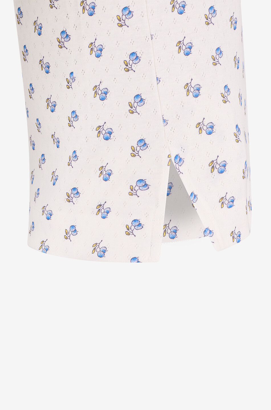 LALIDE A PARIS Ensemble de pyjama en jersey ajouré imprimé prunes Clairon Femme MULTICOLORE 5