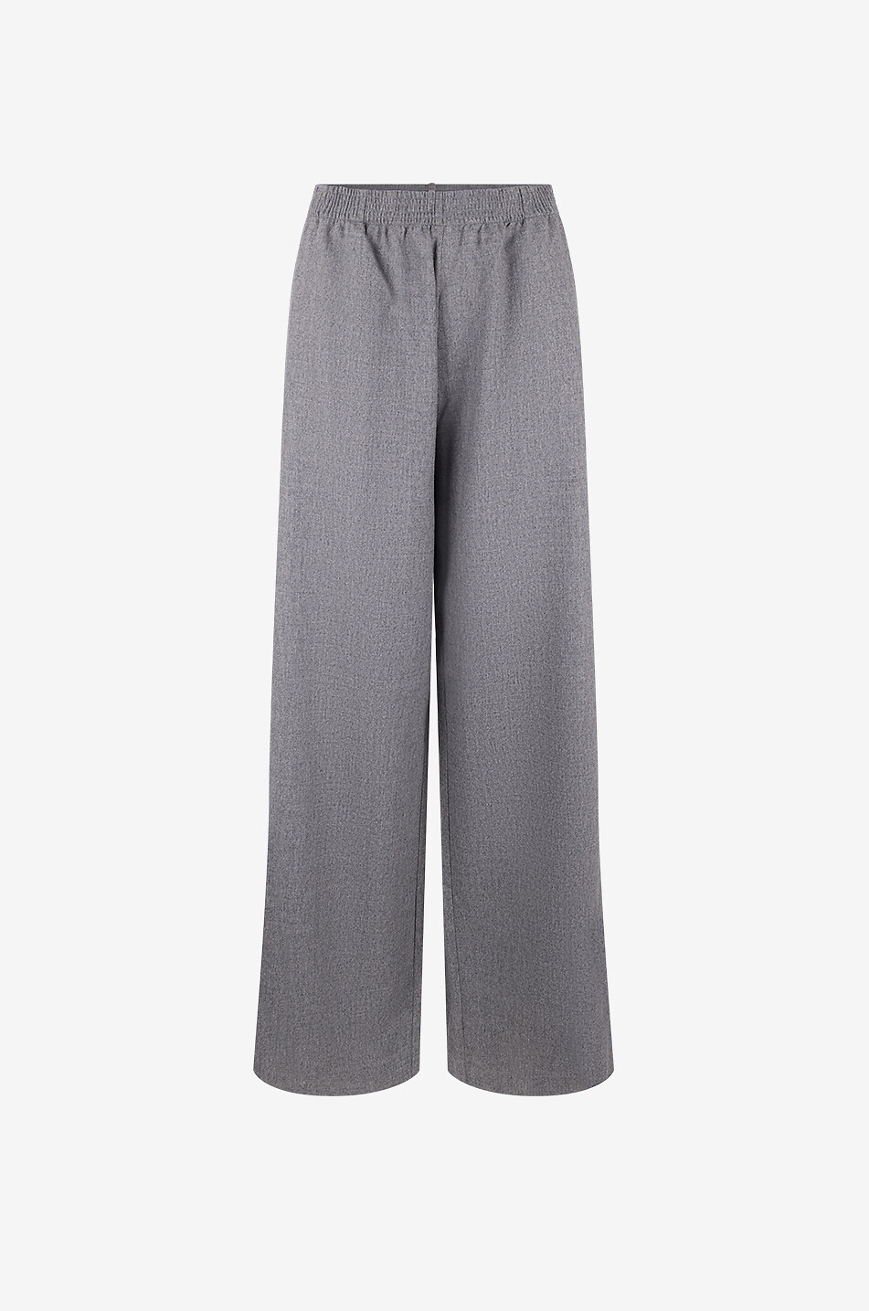 FABIANA FILIPPI Straight-leg elasticated-waist trousers in blended virgin wool Women GREY 1
