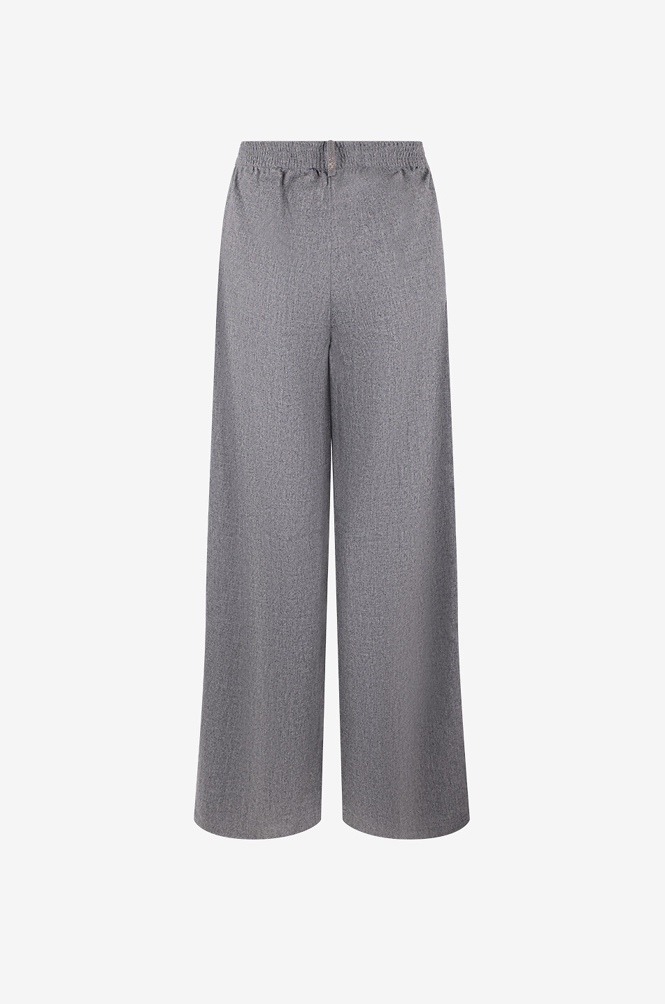 FABIANA FILIPPI Straight-leg elasticated-waist trousers in blended virgin wool Women GREY 2