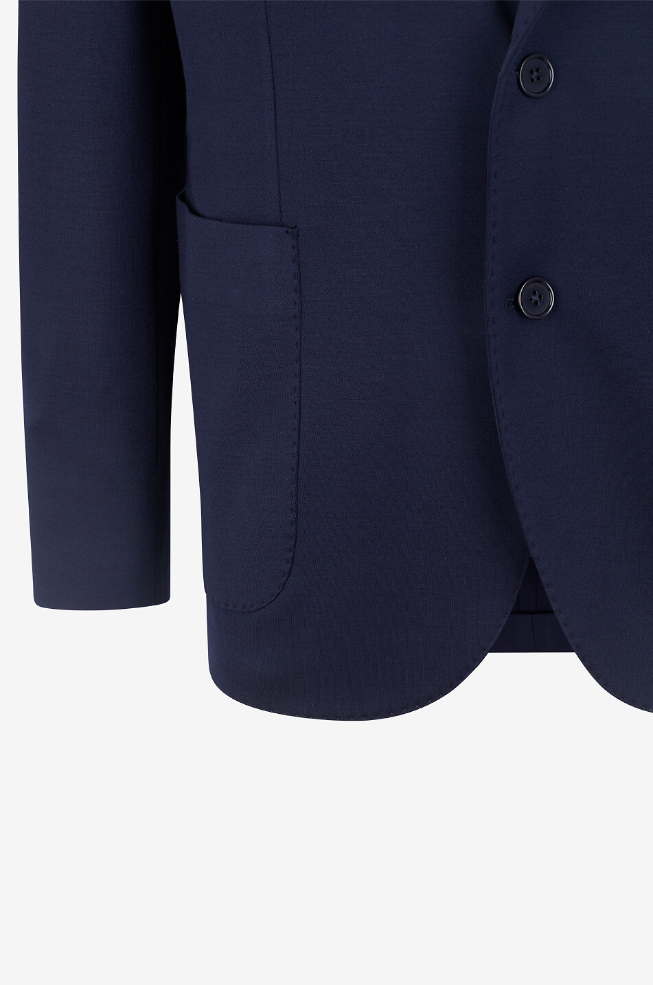 Blazer à col à revers en laine vierge