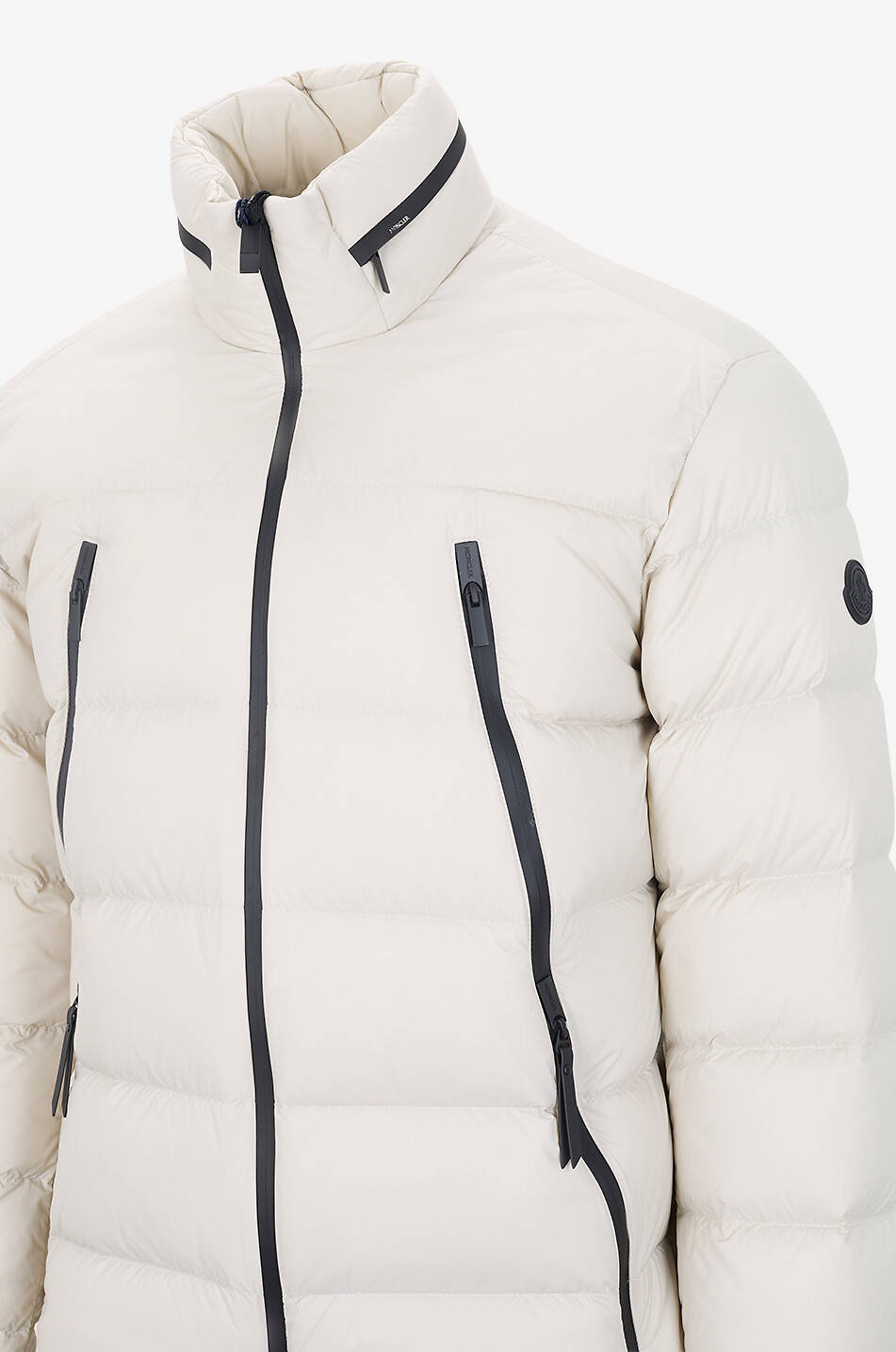 MONCLER Kurze gesteppte Daunenjacke mit Stehkragen Dalalven Herren CREMEFARBEN 2
