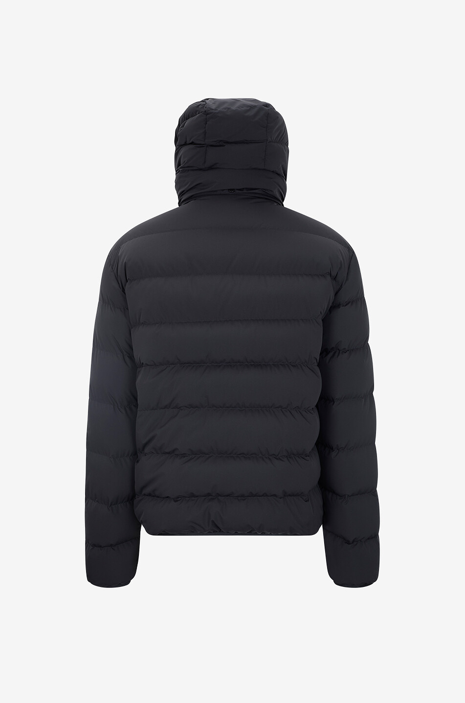 MONCLER Kurze Daunenjacke mit Kapuze aus technischem Gewebe Arajoki Herren SCHWARZ 2