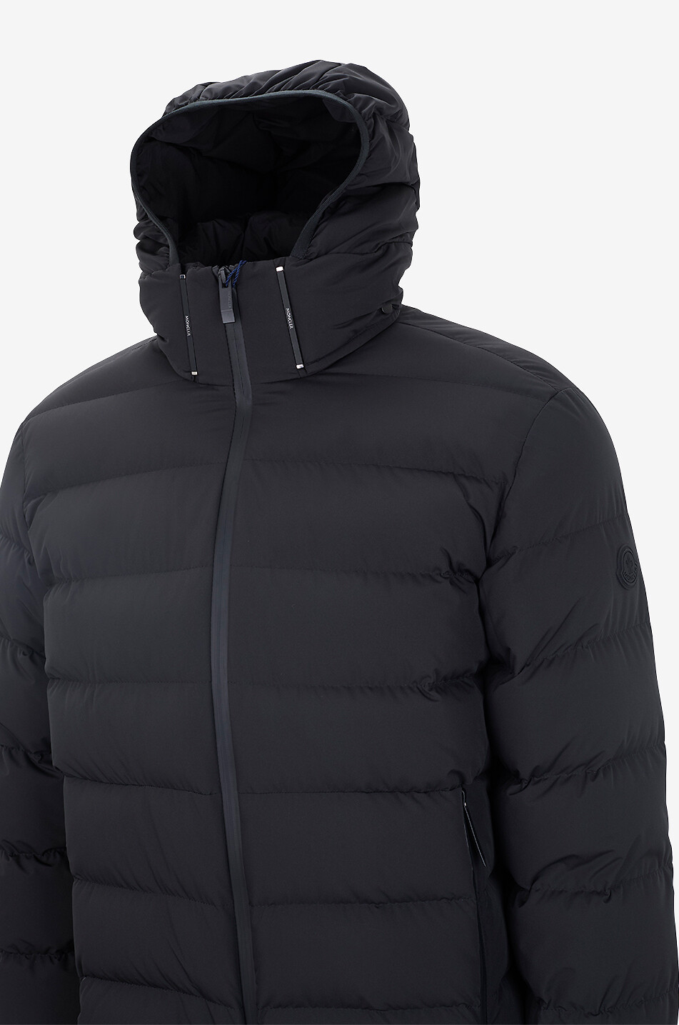 MONCLER Kurze Daunenjacke mit Kapuze aus technischem Gewebe Arajoki Herren SCHWARZ 3