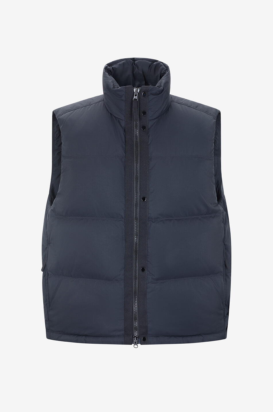 STONE ISLAND G100004 sleeveless quilted high-neck puffer jacket Men BLACK 1