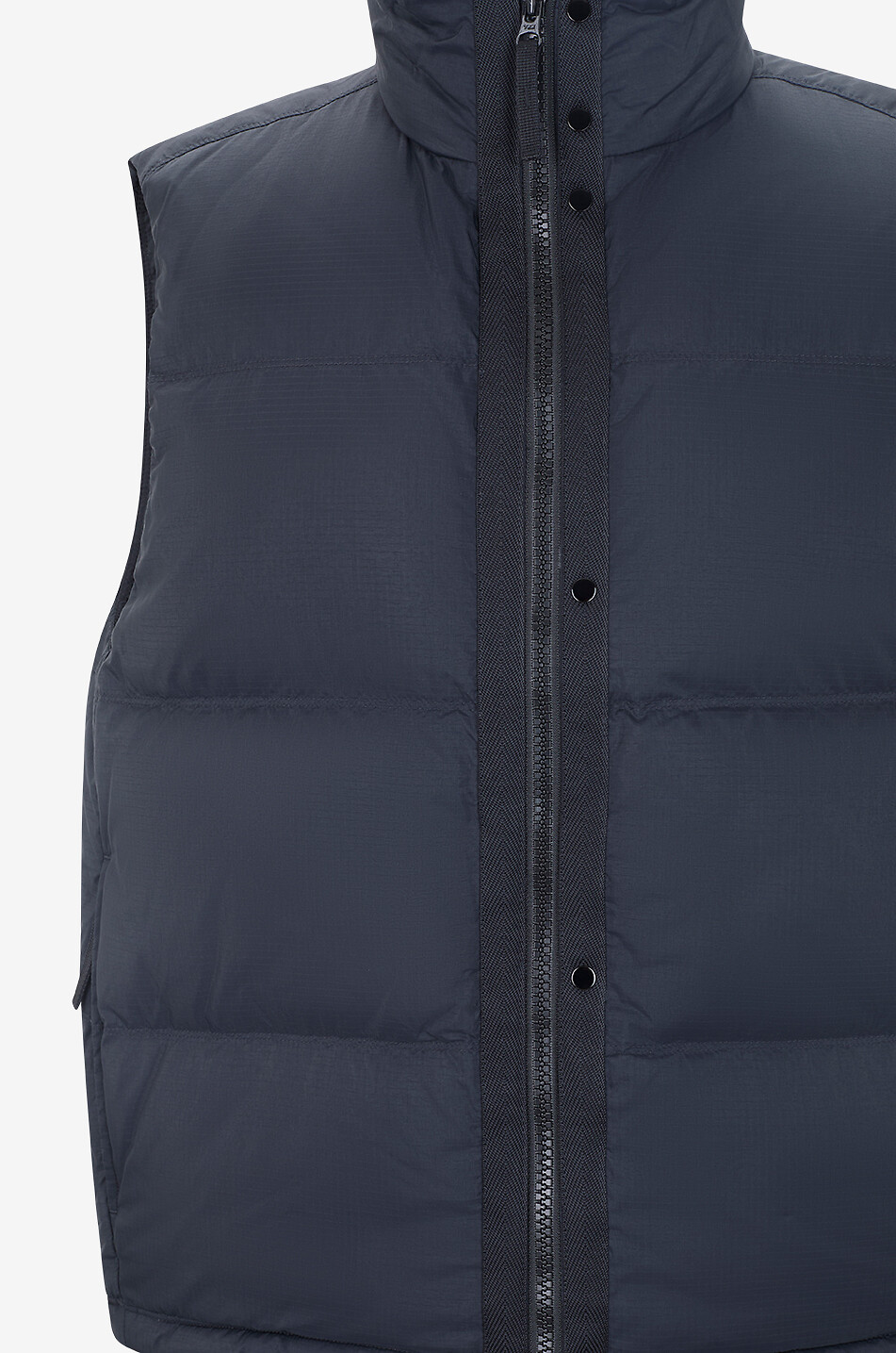 STONE ISLAND G100004 sleeveless quilted high-neck puffer jacket Men BLACK 3