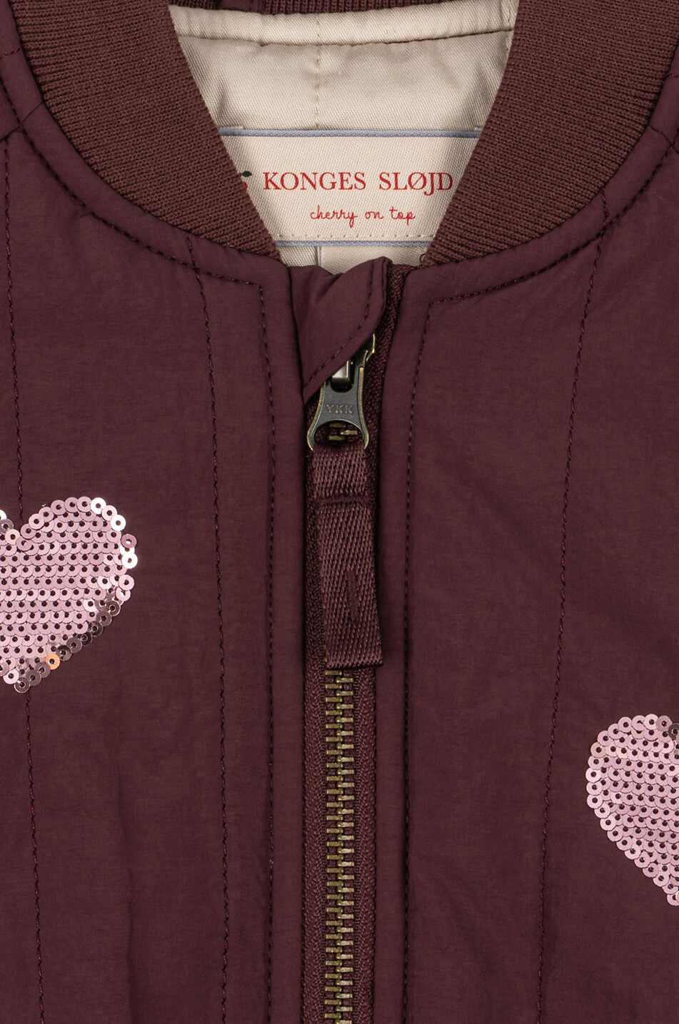 KONGES SLØJD Mädchen-Bomberjacke aus Nylon mit Pailletten Juno Mädchen BRAUN 3