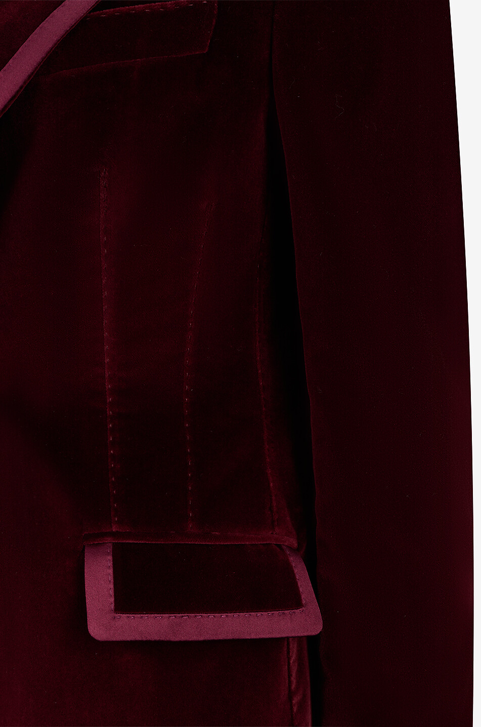 DOLCE & GABBANA Taillierter Blazer aus Baumwollsamt und Seide Sartoriale Damen DUNKELROT 3