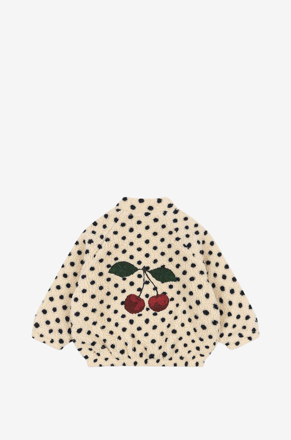 KONGES SLØJD Kinder-Fleecejacke mit Motiven und Stickereien Jody Unisex Hellbeige 2