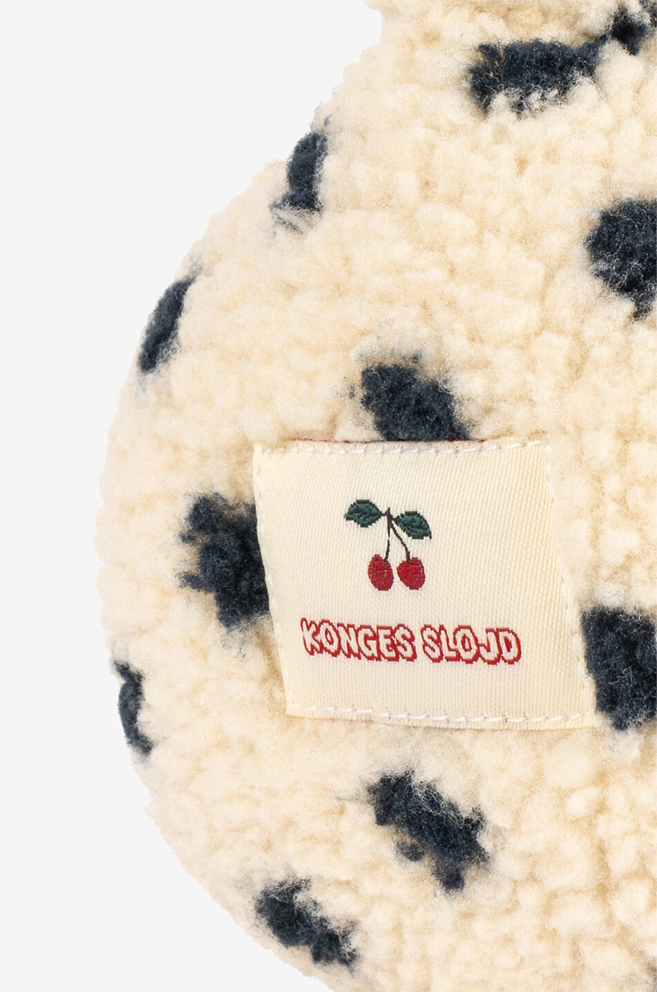 KONGES SLØJD Jody girl's polka-dot teddy fleece earmuffs Girl Light beige 7