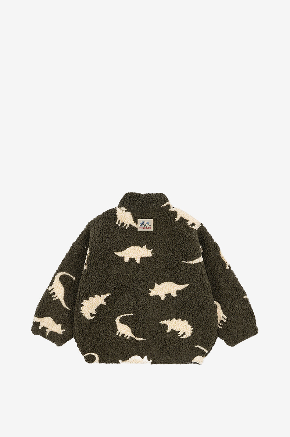 KONGES SLØJD Kinder-Fleece-Jacke mit Print Jody Unisex KHAKI 2