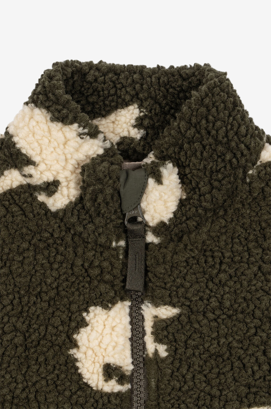 KONGES SLØJD Kinder-Fleece-Jacke mit Print Jody Unisex KHAKI 7