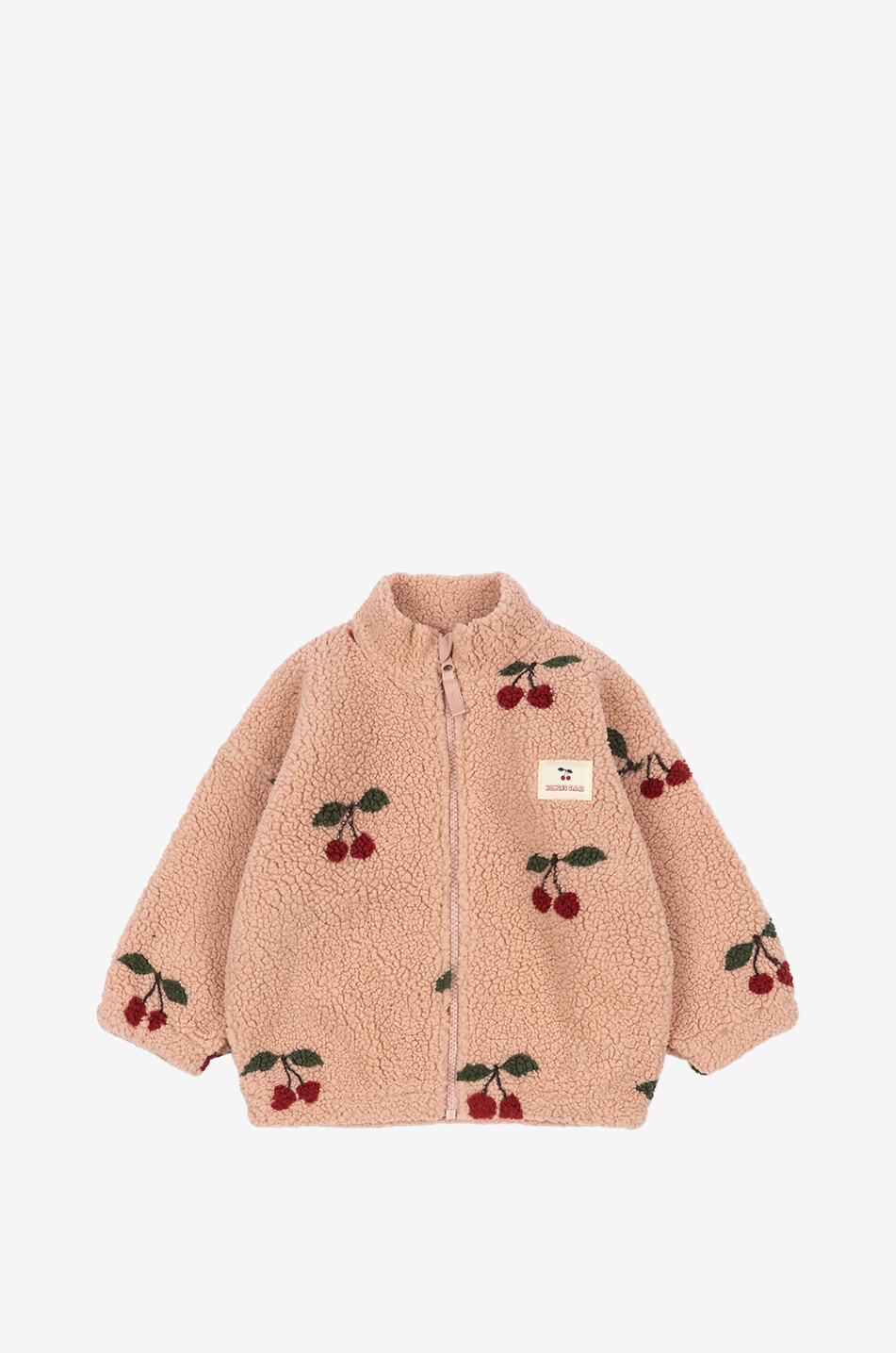 KONGES SLØJD Kinder-Fleece-Jacke mit Print Jody Unisex ROSA 1