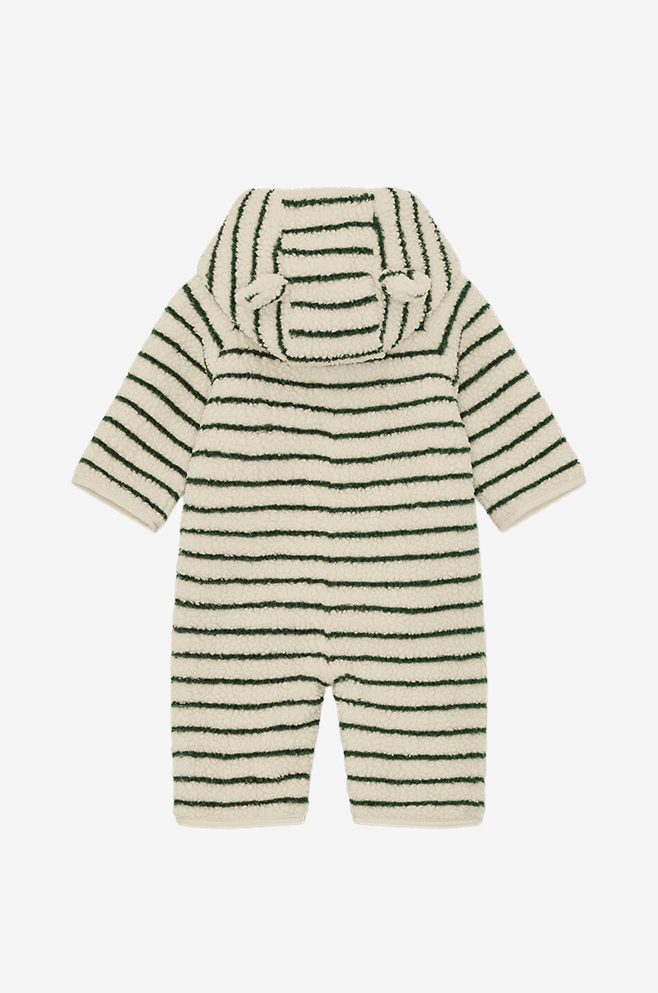 KONGES SLØJD Bedruckter Baby-Fleece-Overal mit Kapuze Jody Baby Hellbeige 2