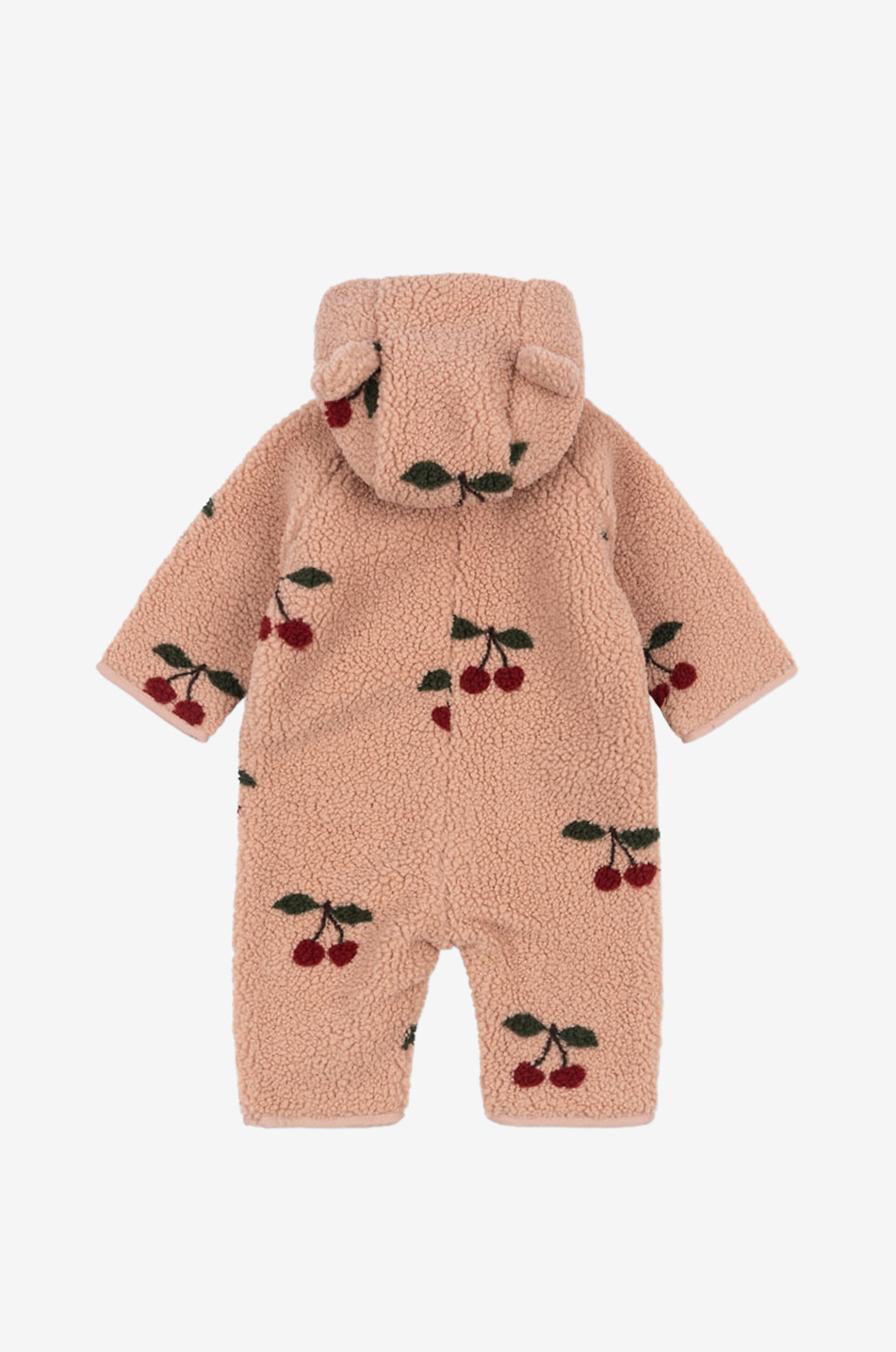 KONGES SLØJD Jody hooded printed fleece baby all-in-one Baby PINK 2