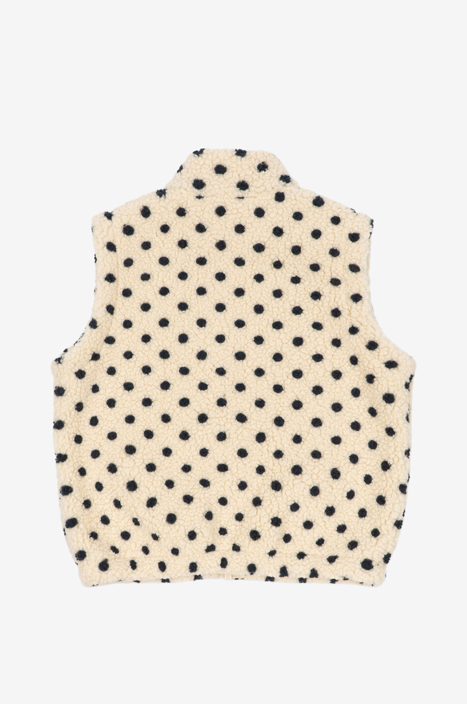 KONGES SLØJD Gilet en polaire à pois et col montant fille Jody Fille Beige clair 2