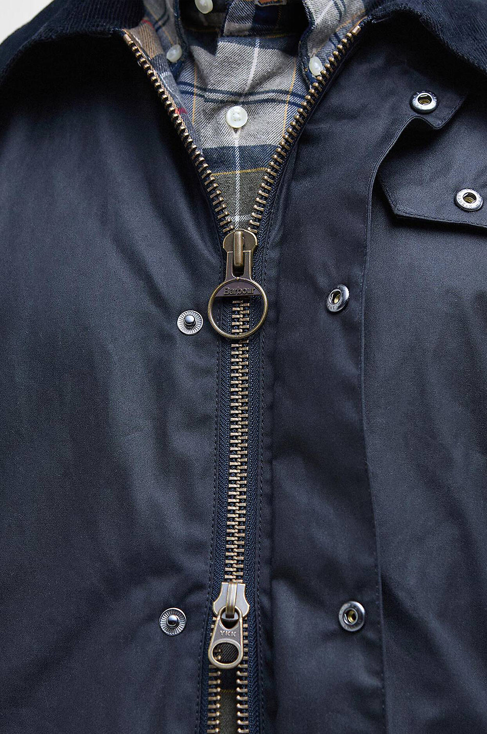 BARBOUR Ashby waxed cotton shirt-collar jacket Men BLACK 5