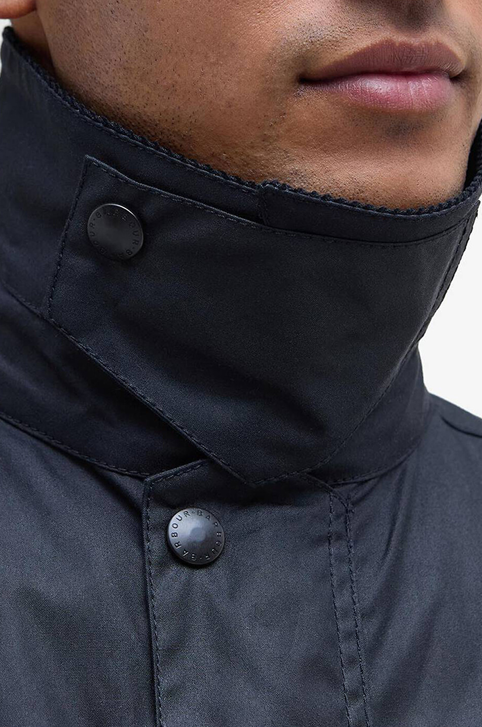 BARBOUR Ashby waxed cotton shirt-collar jacket Men BLACK 6