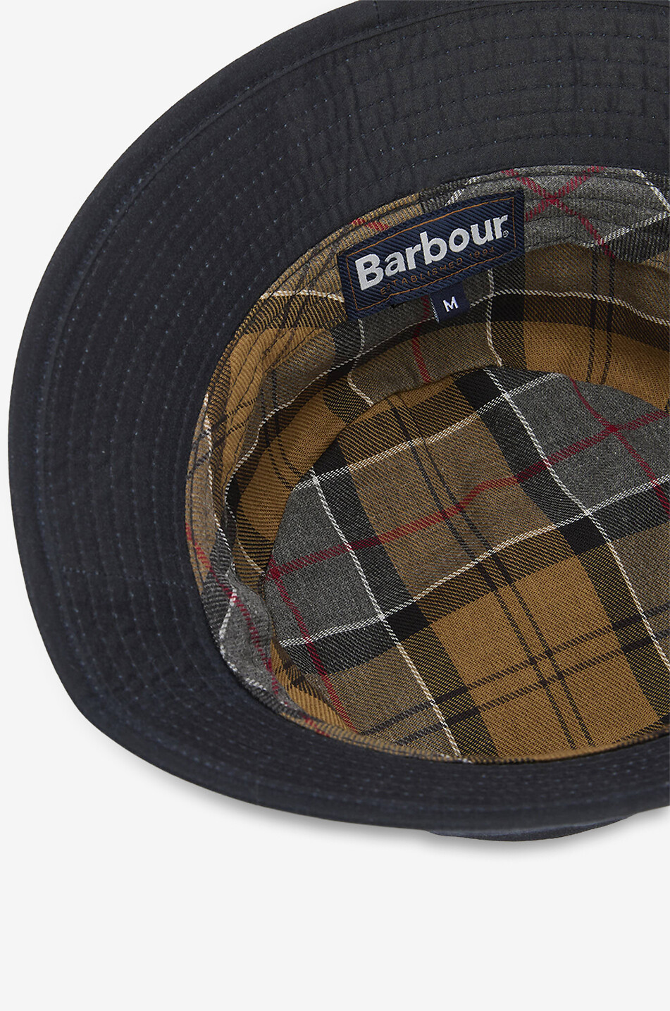 BARBOUR Chapeau bob en coton ciré Wax Bucket Homme BLEU FONCE 4