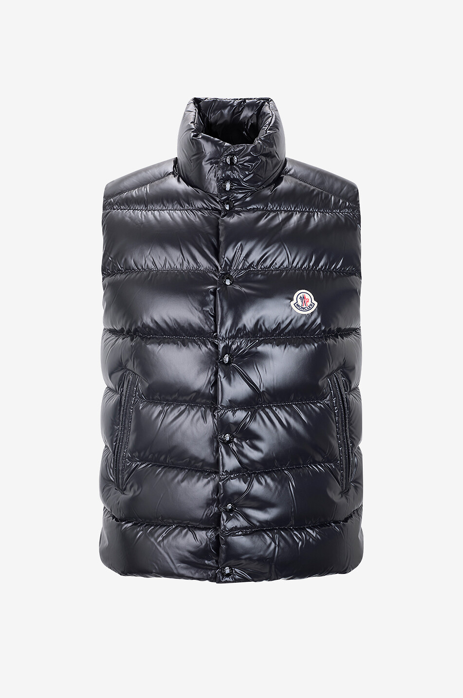 MONCLER Tibb quilted sleeveless high-neck puffer jacket Men BLACK 1