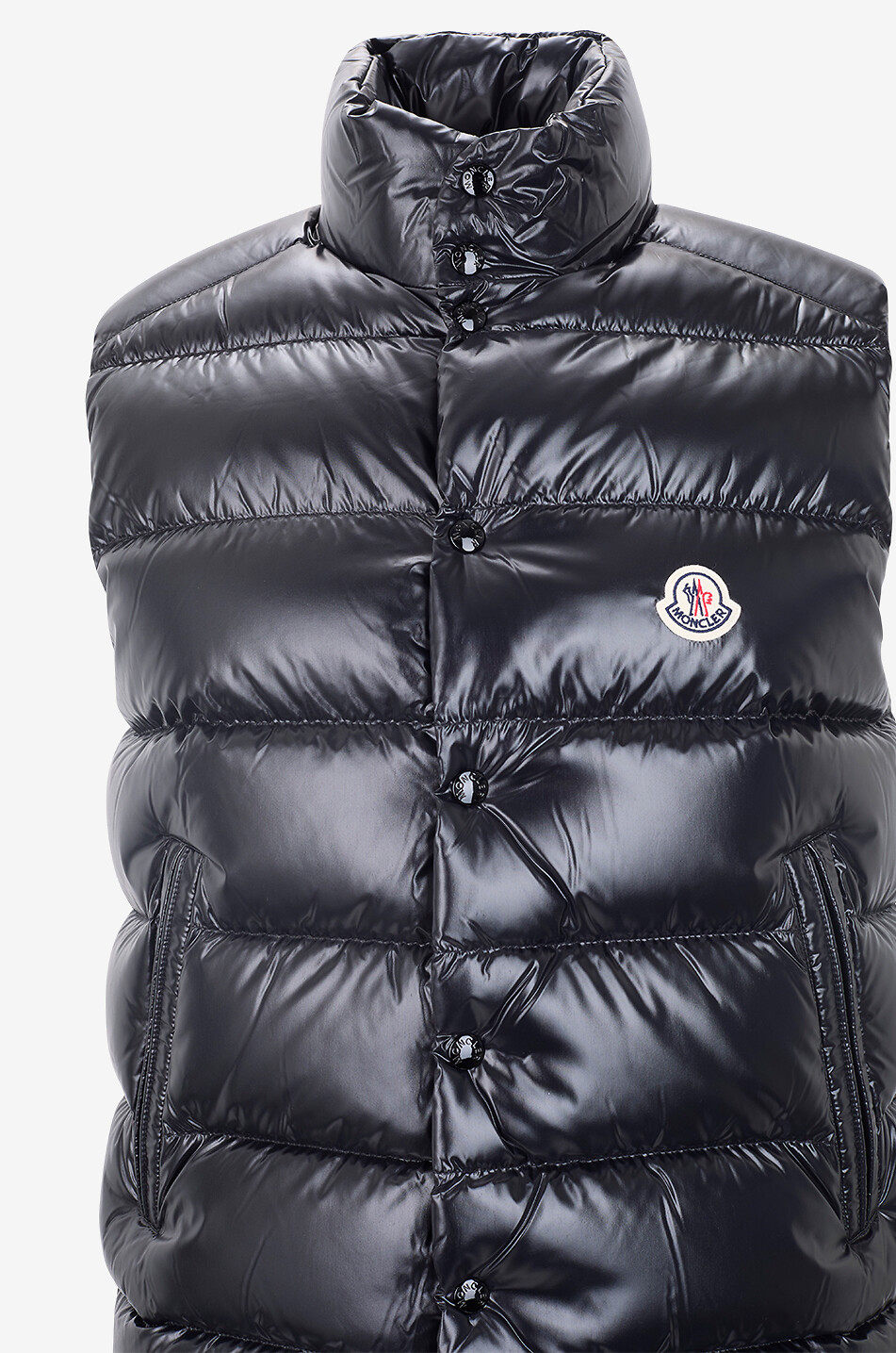 MONCLER Tibb quilted sleeveless high-neck puffer jacket Men BLACK 3