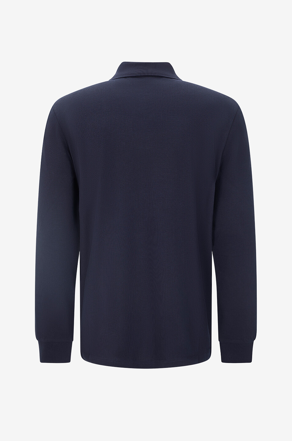 MONCLER Langarm-Polohemd aus Baumwollpiqué Herren DUNKELBLAU 2