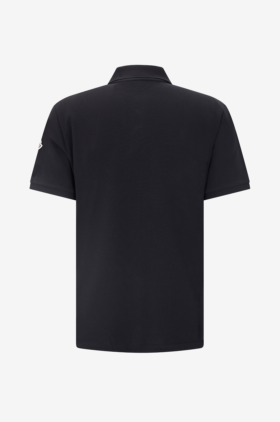 MONCLER Kurzärmeliges Polohemd aus Baumwollpiqué Herren SCHWARZ 2