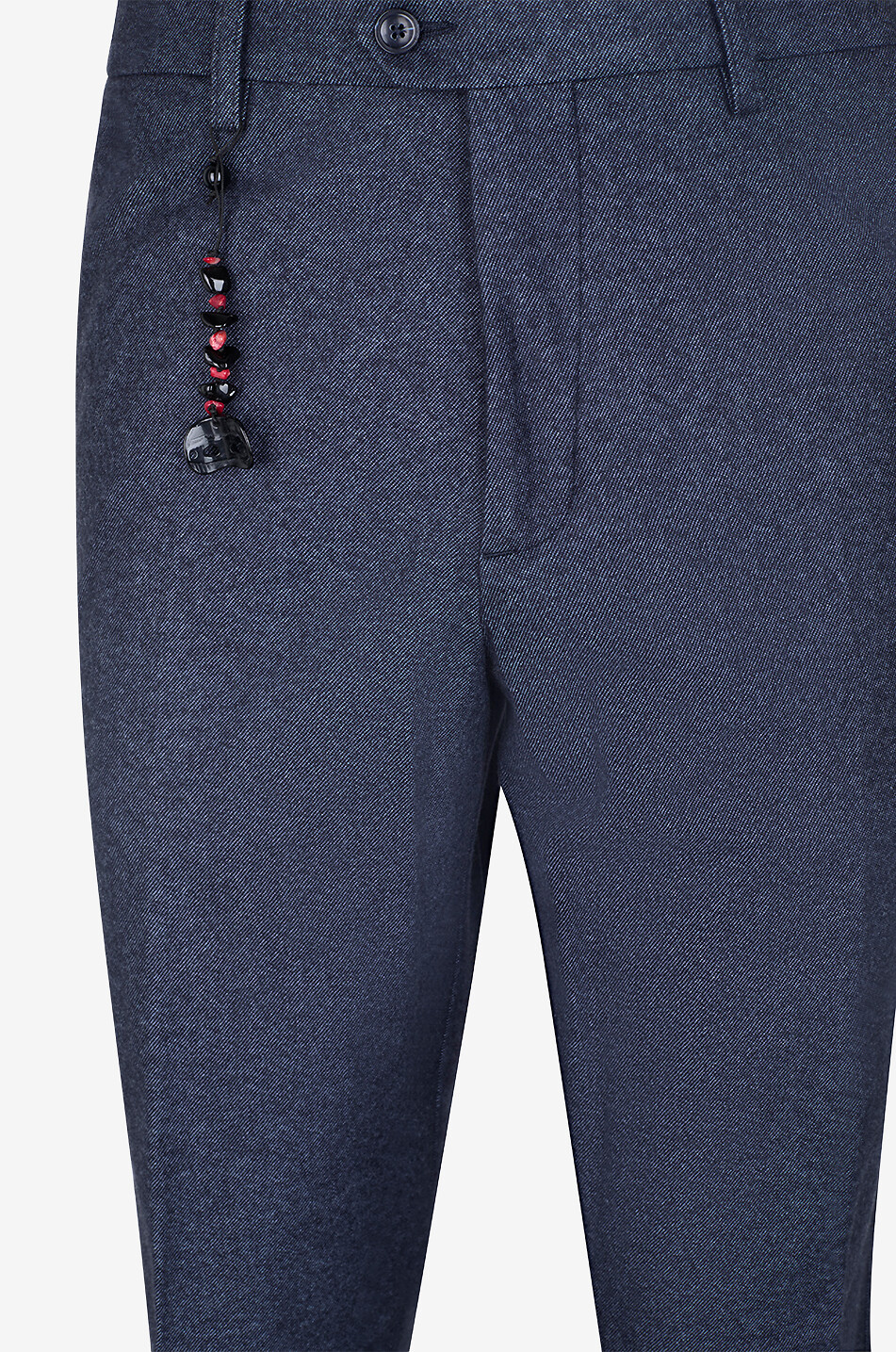 MARCO PESCAROLO Vento straight-leg mixed cashmere trousers Men MEDIUM BLUE 3