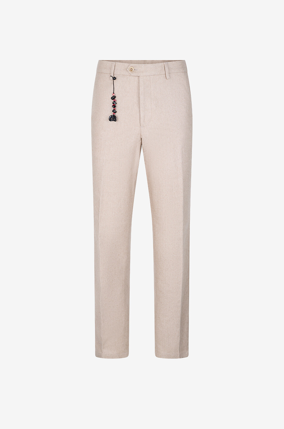 MARCO PESCAROLO Vento straight-leg mixed cashmere trousers Men BROWN 1