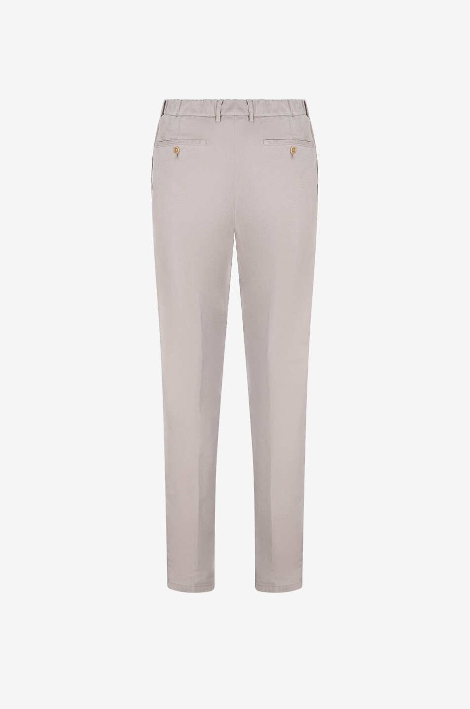 MARCO PESCAROLO Evo cotton twill slim-fit elasticated-waist trousers Men BROWN 2
