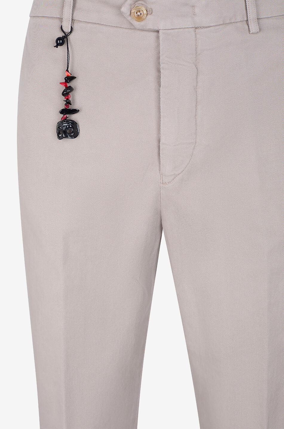 MARCO PESCAROLO Evo cotton twill slim-fit elasticated-waist trousers Men BROWN 3